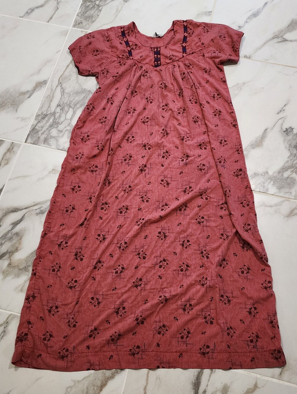 Vintage CHARAK Womans House Dress - Moomoo - XXL